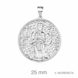 MEDALLA PLATA VIRGEN MORENETA 7 ZTAS