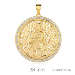 MEDALLA PLATA B.ORO+e VIRGEN MORENETA ZTAS