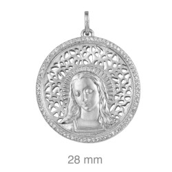 MEDALLA PLATA VIRGEN CIRCONITAS